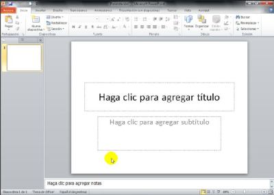Crear presentaciones con PowerPoint 2010